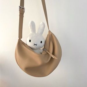 FREE BUNDLE ITEM // OAK + FORT Beige Shoulder Bag NWT